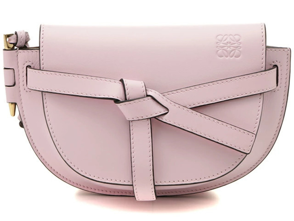 Loewe Gate Bum Bag Waist Calfskin Pink